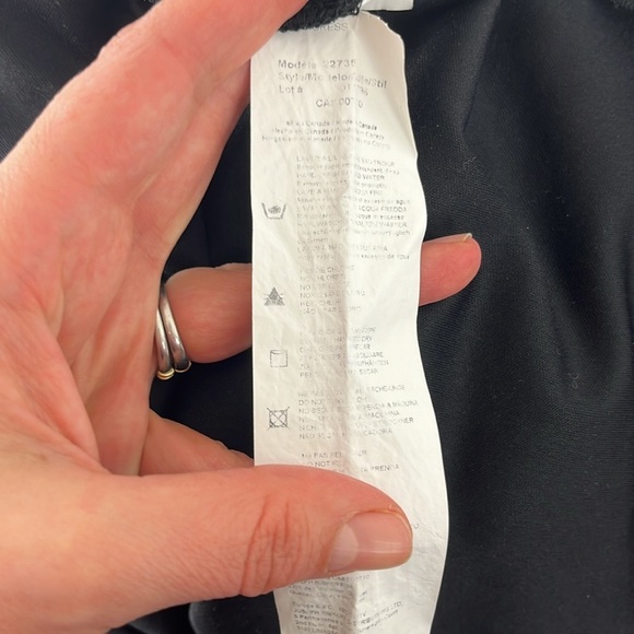 Joseph Ribkoff Black Goth-Style Sheer Dress - Picture 12 of 12